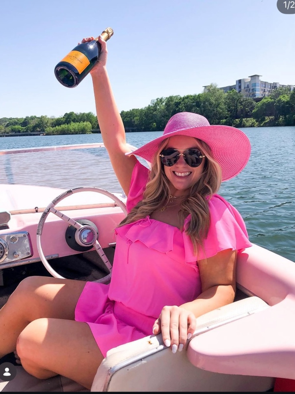 Amanda Uprichard Ali Romper in Pink 🩷